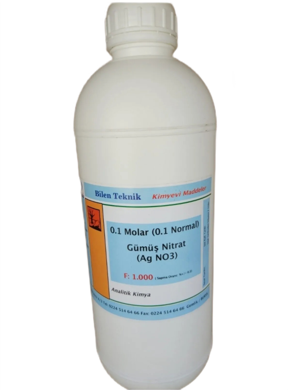 Gümüş Nitrat Çözeltisi 0,1N 1 litre