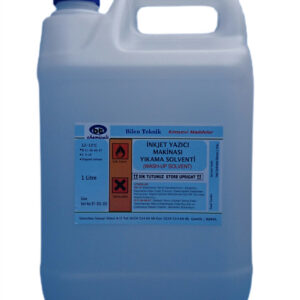 ENDÜSTRİYEL INK JET YAZICI YIKAMA VE KAPAK SİLME SOLVENTİ 5 litre