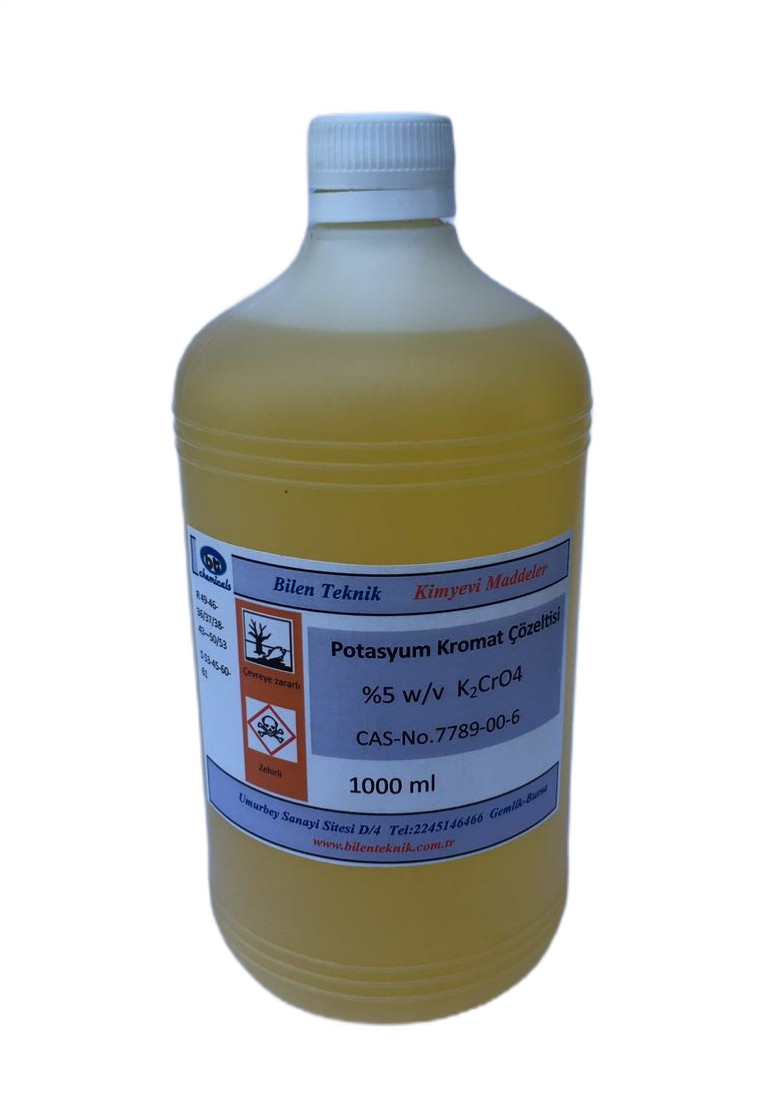 K2Cr04 %5 potasyum kromat çözeltisi 1000ml